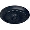 Ekena Millwork Flower Spiral Ceiling Medallion (Fits Canopies up to 2"), 12 1/4"OD x 2 1/4"P, Midnight Dream CM12FLMDF - alternate 2